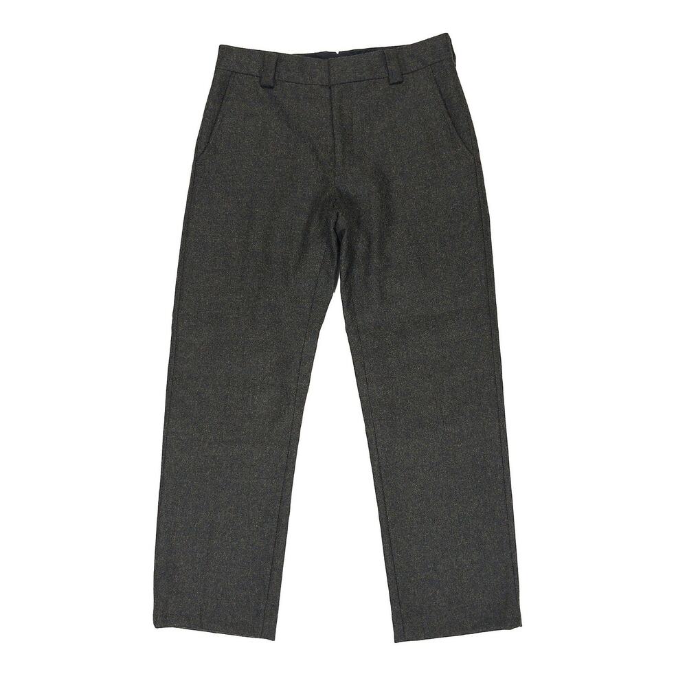LL Bean Heavy Wool Flannel Pants Mens 32 x 30 Dark Green Lined Trouser 266151